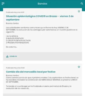 Brozas Informa android App screenshot 0